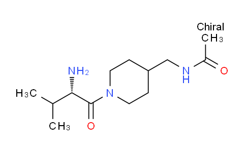 CAS No. 1353994-42-9, (S)-N-((1-(2-Amino-3-methylbutanoyl)piperidin-4-yl)methyl)acetamide