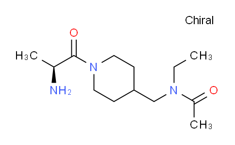 CAS No. 1354001-69-6, (S)-N-((1-(2-Aminopropanoyl)piperidin-4-yl)methyl)-N-ethylacetamide