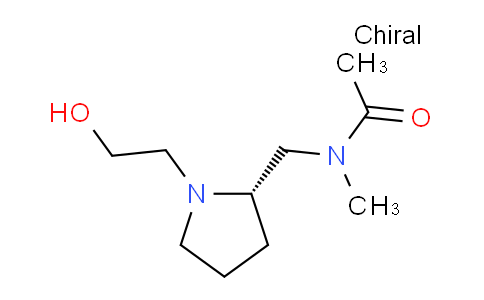 CAS No. 1354010-36-8, (S)-N-((1-(2-Hydroxyethyl)pyrrolidin-2-yl)methyl)-N-methylacetamide