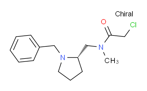 CAS No. 1353995-45-5, (S)-N-((1-Benzylpyrrolidin-2-yl)methyl)-2-chloro-N-methylacetamide