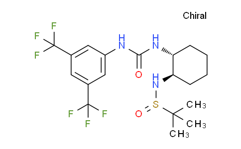 CAS No. 934762-67-1, (S)-N-((1R,2R)-2-(3-(3,5-Bis(trifluoromethyl)phenyl)ureido)cyclohexyl)-2-methylpropane-2-sulfinamide