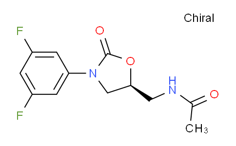 CAS No. 167010-30-2, (S)-N-((3-(3,5-Difluorophenyl)-2-oxooxazolidin-5-yl)methyl)acetamide