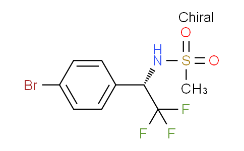 CAS No. 1448682-01-6, (S)-N-(1-(4-Bromophenyl)-2,2,2-trifluoroethyl)methanesulfonamide