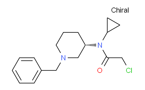CAS No. 1354018-31-7, (S)-N-(1-Benzylpiperidin-3-yl)-2-chloro-N-cyclopropylacetamide