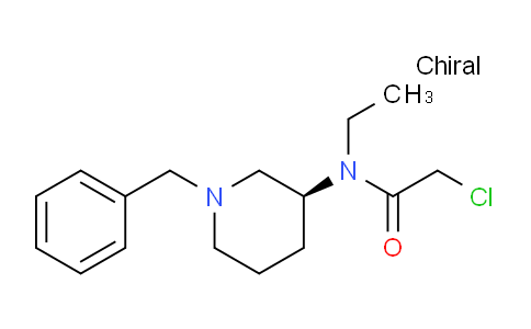 CAS No. 1354018-28-2, (S)-N-(1-Benzylpiperidin-3-yl)-2-chloro-N-ethylacetamide