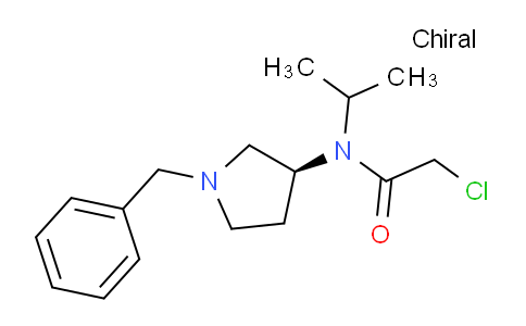 CAS No. 1354001-76-5, (S)-N-(1-Benzylpyrrolidin-3-yl)-2-chloro-N-isopropylacetamide