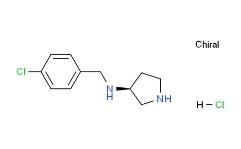 CAS No. 1264035-29-1, (S)-N-(4-Chlorobenzyl)pyrrolidin-3-amine hydrochloride