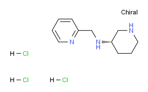 CAS No. 1338222-43-7, (S)-N-(Pyridin-2-ylmethyl)piperidin-3-amine trihydrochloride