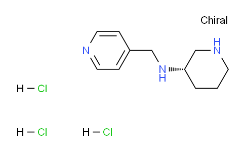 CAS No. 1338222-11-9, (S)-N-(Pyridin-4-ylmethyl)piperidin-3-amine trihydrochloride
