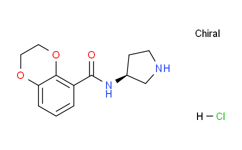 CAS No. 1353995-55-7, (S)-N-(Pyrrolidin-3-yl)-2,3-dihydrobenzo[b][1,4]dioxine-5-carboxamide hydrochloride