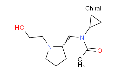 CAS No. 1354017-19-8, (S)-N-Cyclopropyl-N-((1-(2-hydroxyethyl)pyrrolidin-2-yl)methyl)acetamide