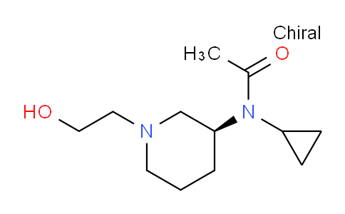 CAS No. 1354003-76-1, (S)-N-Cyclopropyl-N-(1-(2-hydroxyethyl)piperidin-3-yl)acetamide