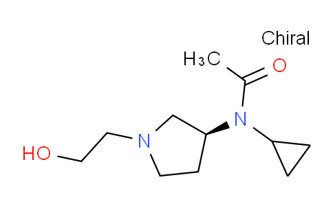 CAS No. 1354008-76-6, (S)-N-Cyclopropyl-N-(1-(2-hydroxyethyl)pyrrolidin-3-yl)acetamide