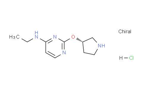 CAS No. 1417789-16-2, (S)-N-Ethyl-2-(pyrrolidin-3-yloxy)pyrimidin-4-amine hydrochloride