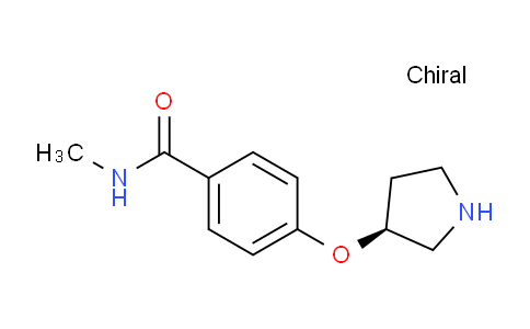 CAS No. 1221274-35-6, (S)-N-Methyl-4-(pyrrolidin-3-yloxy)benzamide