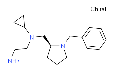 CAS No. 1353999-84-4, (S)-N1-((1-Benzylpyrrolidin-2-yl)methyl)-N1-cyclopropylethane-1,2-diamine