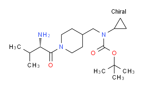 CAS No. 1354019-49-0, (S)-tert-Butyl ((1-(2-amino-3-methylbutanoyl)piperidin-4-yl)methyl)(cyclopropyl)carbamate