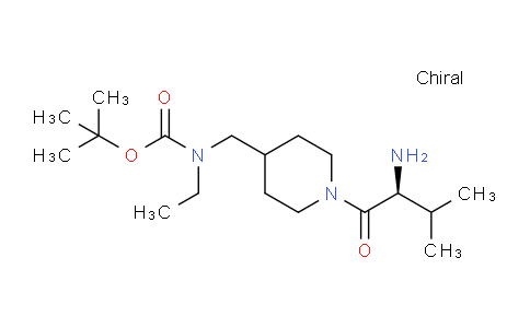 CAS No. 1354003-30-7, (S)-tert-Butyl ((1-(2-amino-3-methylbutanoyl)piperidin-4-yl)methyl)(ethyl)carbamate