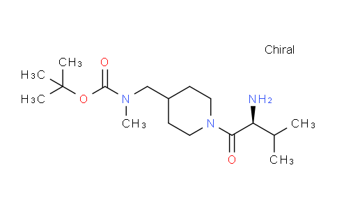 CAS No. 1353995-27-3, (S)-tert-Butyl ((1-(2-amino-3-methylbutanoyl)piperidin-4-yl)methyl)(methyl)carbamate