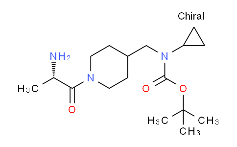 CAS No. 1353994-84-9, (S)-tert-Butyl ((1-(2-aminopropanoyl)piperidin-4-yl)methyl)(cyclopropyl)carbamate