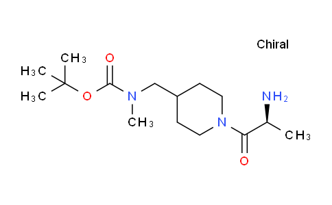 CAS No. 1354001-56-1, (S)-tert-Butyl ((1-(2-aminopropanoyl)piperidin-4-yl)methyl)(methyl)carbamate