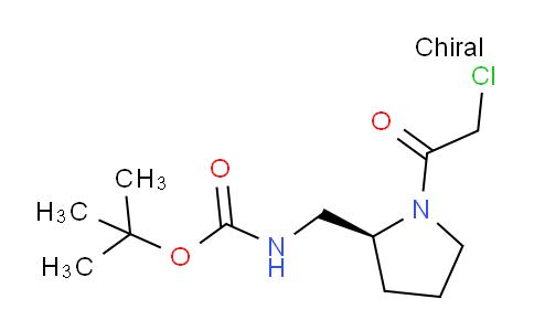 CAS No. 1354002-99-5, (S)-tert-Butyl ((1-(2-chloroacetyl)pyrrolidin-2-yl)methyl)carbamate