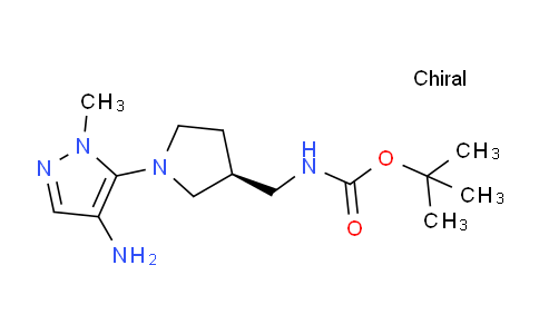 CAS No. 1338717-95-5, (S)-tert-Butyl ((1-(4-amino-1-methyl-1H-pyrazol-5-yl)pyrrolidin-3-yl)methyl)carbamate