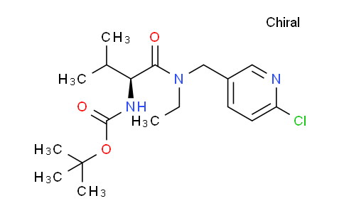 CAS No. 1421020-30-5, (S)-tert-Butyl (1-(((6-chloropyridin-3-yl)methyl)(ethyl)amino)-3-methyl-1-oxobutan-2-yl)carbamate
