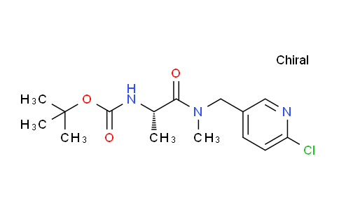 CAS No. 1421033-13-7, (S)-tert-Butyl (1-(((6-chloropyridin-3-yl)methyl)(methyl)amino)-1-oxopropan-2-yl)carbamate