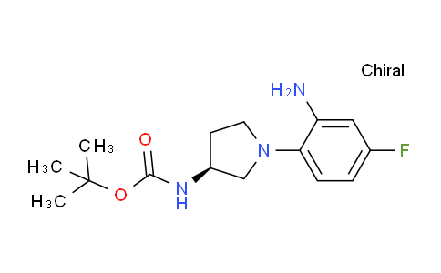 CAS No. 1233860-02-0, (S)-tert-Butyl (1-(2-amino-4-fluorophenyl)pyrrolidin-3-yl)carbamate