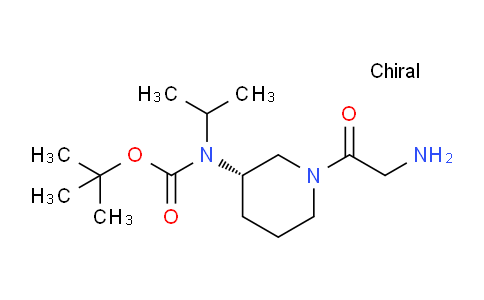 CAS No. 1354008-13-1, (S)-tert-Butyl (1-(2-aminoacetyl)piperidin-3-yl)(isopropyl)carbamate
