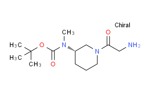 CAS No. 1354011-54-3, (S)-tert-Butyl (1-(2-aminoacetyl)piperidin-3-yl)(methyl)carbamate