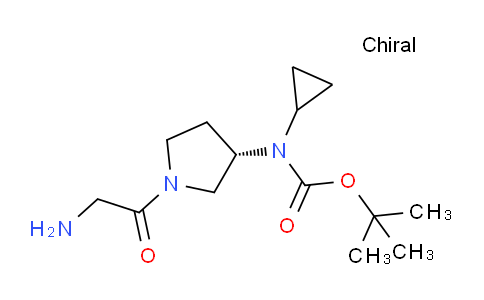CAS No. 1354016-15-1, (S)-tert-Butyl (1-(2-aminoacetyl)pyrrolidin-3-yl)(cyclopropyl)carbamate