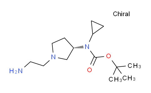 CAS No. 1354001-92-5, (S)-tert-Butyl (1-(2-aminoethyl)pyrrolidin-3-yl)(cyclopropyl)carbamate