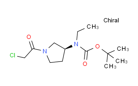 CAS No. 1354001-27-6, (S)-tert-Butyl (1-(2-chloroacetyl)pyrrolidin-3-yl)(ethyl)carbamate