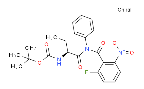 CAS No. 870281-84-8, (S)-tert-Butyl (1-(2-fluoro-6-nitro-N-phenylbenzamido)-1-oxobutan-2-yl)carbamate