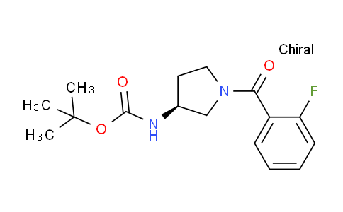 CAS No. 1286208-79-4, (S)-tert-Butyl (1-(2-fluorobenzoyl)pyrrolidin-3-yl)carbamate