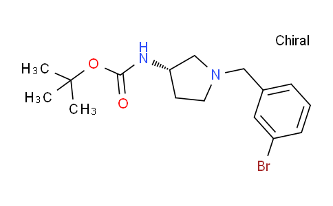 CAS No. 1286207-38-2, (S)-tert-Butyl (1-(3-bromobenzyl)pyrrolidin-3-yl)carbamate