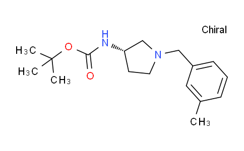 CAS No. 1286208-70-5, (S)-tert-Butyl (1-(3-methylbenzyl)pyrrolidin-3-yl)carbamate