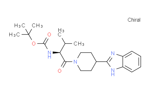 CAS No. 1421037-79-7, (S)-tert-Butyl (1-(4-(1H-benzo[d]imidazol-2-yl)piperidin-1-yl)-3-methyl-1-oxobutan-2-yl)carbamate