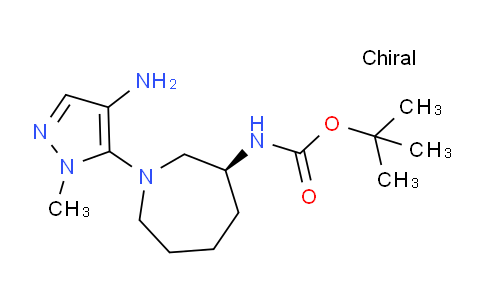 CAS No. 1363408-41-6, (S)-tert-Butyl (1-(4-amino-1-methyl-1H-pyrazol-5-yl)azepan-3-yl)carbamate