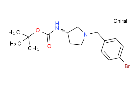 CAS No. 1286208-27-2, (S)-tert-Butyl (1-(4-bromobenzyl)pyrrolidin-3-yl)carbamate