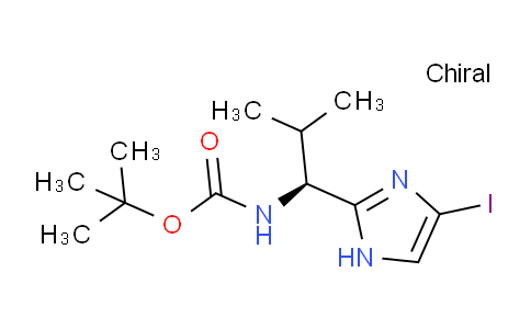 CAS No. 1447944-44-6, (S)-tert-Butyl (1-(4-iodo-1H-imidazol-2-yl)-2-methylpropyl)carbamate