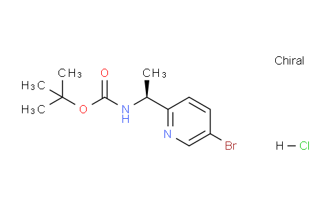 CAS No. 2044711-32-0, (S)-tert-Butyl (1-(5-bromopyridin-2-yl)ethyl)carbamate hydrochloride