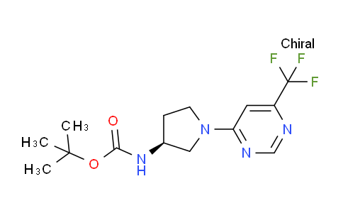 CAS No. 1365936-92-0, (S)-tert-Butyl (1-(6-(trifluoromethyl)pyrimidin-4-yl)pyrrolidin-3-yl)carbamate
