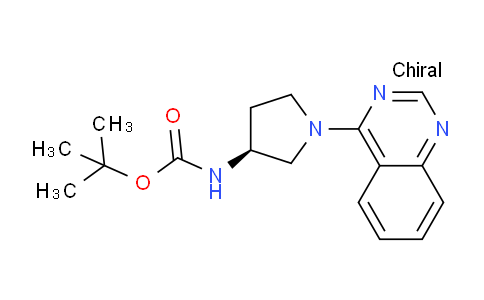 CAS No. 1389310-00-2, (S)-tert-Butyl (1-(quinazolin-4-yl)pyrrolidin-3-yl)carbamate