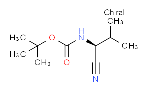 CAS No. 216319-90-3, (S)-tert-Butyl (1-cyano-2-methylpropyl)carbamate