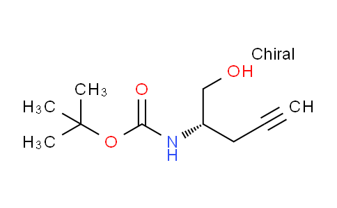 CAS No. 763122-73-2, (S)-tert-Butyl (1-hydroxypent-4-yn-2-yl)carbamate