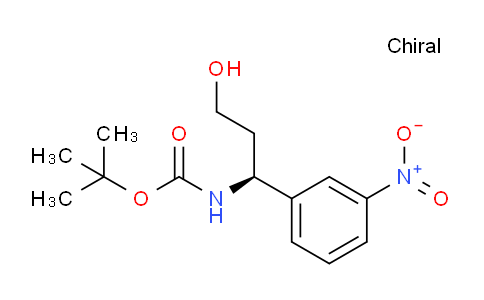 CAS No. 1027769-29-4, (S)-tert-Butyl (3-hydroxy-1-(3-nitrophenyl)propyl)carbamate