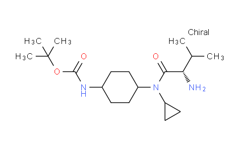 CAS No. 1354002-01-9, (S)-tert-Butyl (4-(2-amino-N-cyclopropyl-3-methylbutanamido)cyclohexyl)carbamate